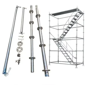Galvanized Ringlock Ledger 1.2m 1.5m 2.0m Horizontal Scaffold Tube for Ringlock Scaffolding System