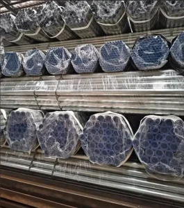Galvanized Round Steel Pipe 33.7mm Carbon Tube 3mm Thick Hot Dip Zinc Coated