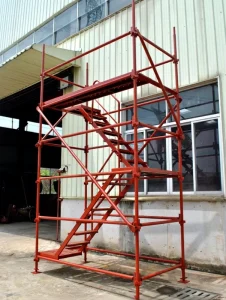 Galvanized Scaffolding Steel Ringlock Ladders High Strength Durable Easy to Install for Industrial and Warehouse Construction