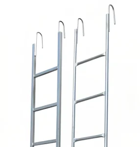 Galvanized Steel Access Ladder Stairs with Handrails EN131 Certified 500kg Load Capacity for Warehouse