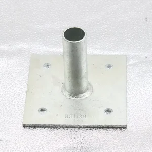 Galvanized Steel Aluminum Industrial Scaffolding Base Plate with Welded Tube Heavy Duty Construction Base Plate