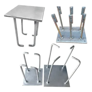 Galvanized Steel Embedded Parts for Curtain Wall Construction Steel Plate Welding and Processing