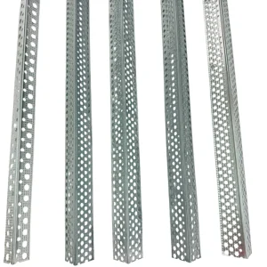 Galvanized Steel Frame Powder Coated Carbon Steel 25mm X 25mm Perforated Angle Bead Eco-Friendly Waterproof Construction Site
