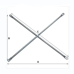 Galvanized Steel Frame Scaffolding Cross Brace