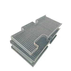 Galvanized Steel Grating Platform Walkway Toe Plate with Kick Plate