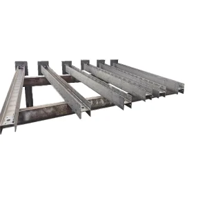 Galvanized Steel H Post for Solar System Ground Mounting Prefabricated Heavy Steel Structure Bending for Bridge Welding