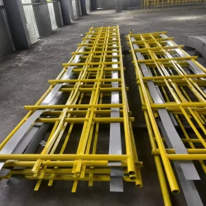Galvanized Steel Handrail Powder Coated Steel Guard Rail Metal Safety Railing for Factory Platform Stair
