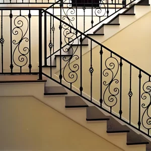 Galvanized Steel Handrail Railing for Balcony Stairs Corrosion Resistant Custom Height Pattern Easy Install Solution