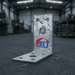 Galvanized Steel Heavy Duty Angle Bracket L Shape Corner Brace Timber Connector for Wood Construction Support