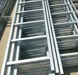 Galvanized Steel Heavy Duty Folding Truck Step Ladder 250kg Load Capacity 6 Steps Modern Design Industrial Use CE