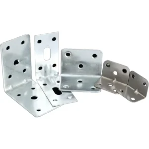 Galvanized Steel L Corner Brackets Metal Building Connector Materials for Wood & Timber Connector