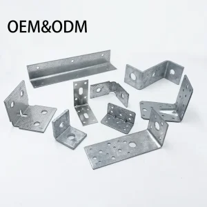 Galvanized Steel Metal Connecting Angle Brackets for Wood