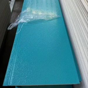 Galvanized Steel PU Sandwich Wall Cladding Panels Fire Resistant Water Resistant For Exterior Wall Roof Hotel Use