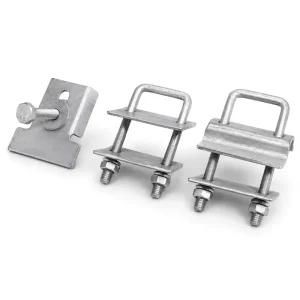 Galvanized Steel Plain Finish Solar Support Structure U Bolt Nut Combo for Double Hole Pressing
