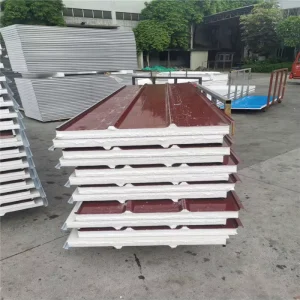Galvanized Steel Sheet 1050mm Waterproof Insulated Polystyrene EPS Sandwich Roof Tiles Eco Friendly Industrial Design For Worker