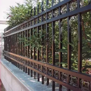 Galvanized Steel Spear-Top Wrought Iron Fence for Safety and Privacy