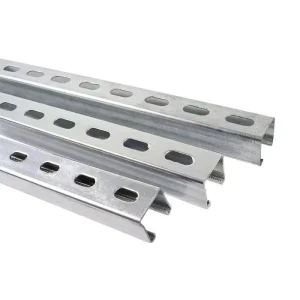 Galvanized Steel Triangle Seismic Solar Support Bracket U/C Channel Steel 2mm Thickness