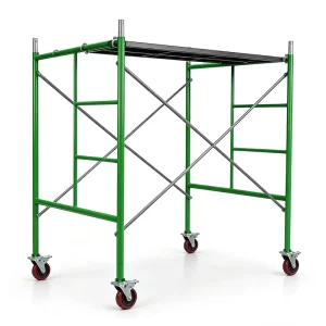 Galvanized Steel Tubular Construction Masonry Scaffold Adjustable Support Frame Work Platforms Ladder Scaffolding