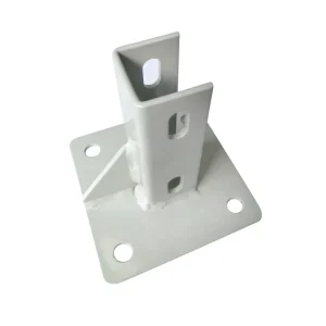 Galvanized Steel White Floor Mount Base Plates Foot Custom T Slot Aluminum Profile 4040 Series Accessories Industrial 4080 Alloy