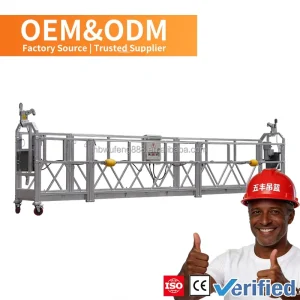 Galvanized Steel ZLP630 Suspended Work Platform Anti-Rust Hanging Basket for Construction