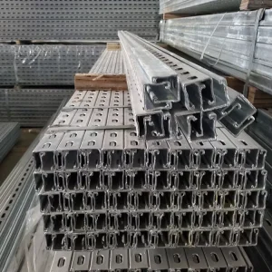 Galvanized U C Channel Steel Strut Slotted Purlin Construction Section Roof Purlin