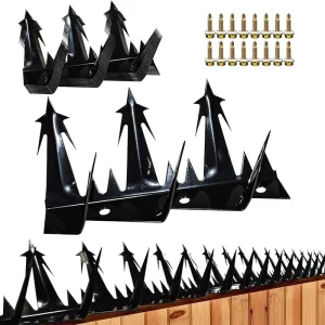 Galvanized Wall Top Shark Tooth Steel Safety Metal Security Fencing Wall Spike Star Shaped Wall Spikes