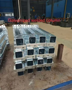 Galvanized Welded Column for Structural Support