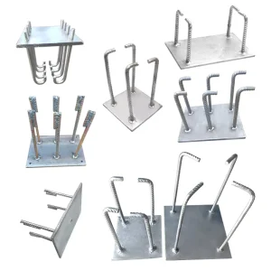 Galvanized Welded Steel Embedded Plate Curtain Wall Components for Building Construction Project Factory Supply