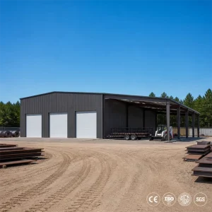 Galvanized Wide-Span PEB Steel Structure Factory Warehouse Building for Distribution Hubs, Wind Resistant, BV Inspected
