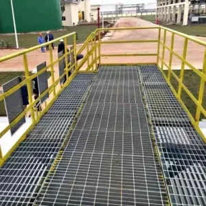 Galvanized and Stainless Steel Stair Treads T4 Type Serrated Bar Grating Step Checker Plate Nosing