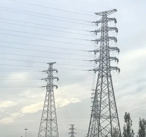 Galvanizing Corrosion Resistant Single Double Circuit Steel Structure Electric Transmission Tower Angle Steel Lattice Pylons