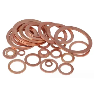 Gasket Solid Copper Seal Flat Round Ring Spring Washer DIN125 Copper Box Black Oil Lock Washer