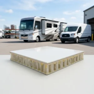 Gelcoat FRP Fiberglass Honeycomb Sandwich Panel For Truck Body Caravan RV Lightweight High Strength Wall Roof Floor