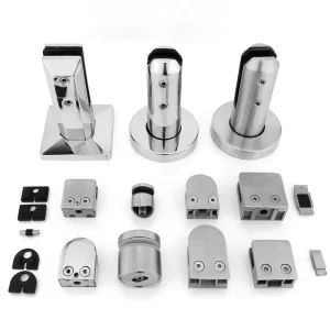 Glass Bracket Stainless Steel Round Tube Connector for 8-12mm Glass Balustrade Staircase Handrail Hardware Fitting