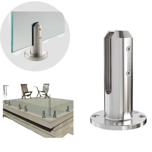 Glass Stair Railing Stainless Steel Glass Pool Fence Spigot for Glass Out Door Deck Railing System Balcony Handrailings