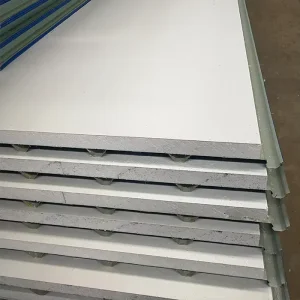 Glass Wool Core Fireproof EPS Sandwich Wall Panels for Building Exterior Wall Construction Cold Room Insulation Board