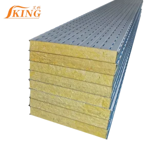 Glass Wool Sandwich Panel 40mm Fire Rated for Outdoor Roof Sheets and Prefab Building Use
