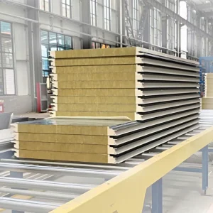 Glass Wool Sandwich Panel Sound Insulation Building Material for Industrial Warehouse Commercial Construction