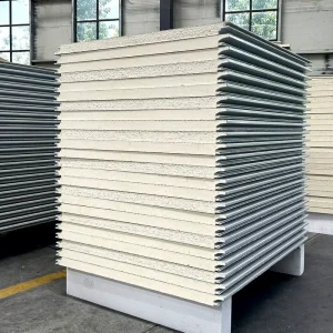 Glass Wool Sandwich Panel for Office and Commercial Buildings with Acoustic Thermal Insulation and Modern Appearance