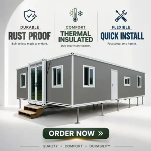 Global Maintenance 40ft Expandable Container House for Remote Mining Infrastructure with Reinforced Steel Framework