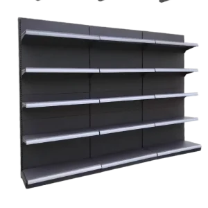 Gondola Supermarket Shelf-Metallic Light Duty 5 Shelves Anti-Rust Corrosion Protection All-Way Powder Coated Finish Has Wheels