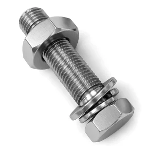 10.9 Grade Stainless Steel Hex Head Bolt Nut Flat Spring Washer Set for Construction Building Machinery Assembly