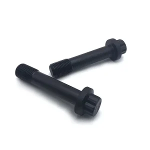 Grade 12.9 Black Oxide Zinc Plated Flanged 12Point Bolt SAE J58 ASME B18.2.5M Carbon Steel Stainless Steel 12 Point Flange Screw