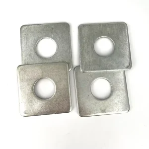 Grade 4 8 10 Fasteners Carbon Steel Galvanized 304 316 Stainless Steel Flat Hole DIN Standard Zinc Finish Square Washers