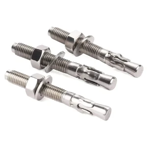 Grade 4.8 M12*80mm Blue Galvanized Steel Wedge Anchor Carbon Steel Concrete Expansion Anchor Bolt Zinc Plated Anchors