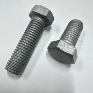 Grade 8.8 10.9 Hex Bolt DIN 931 M24 100mm 120mm 150mm HDG Zinc Plated Large Screw Power Tower ISO