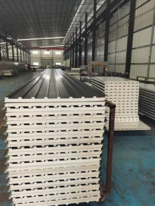 Great Wall Insulation Aluminum Tiles Polyurethane Board Waterproof Roof Sandwich Panels For Cold Room Building Hotel Top