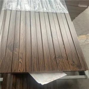 Groove Pattern Steel Multicolor Steel Sandwich Panel Metal Panel Wall Cladding Board Moistureproof and Fireproof Wall Board