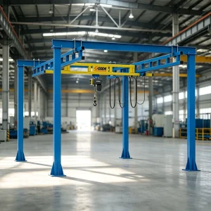 Ground Supported Steel Beam Crane 1 Ton 2 Ton Portal Frame Overhead System for Workshop Material Handling