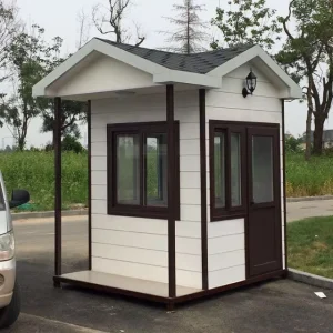 Guard Booth Solar Powered CE Certified Contemporary Modern Design Windproof Waterproof and Durable Prefab House